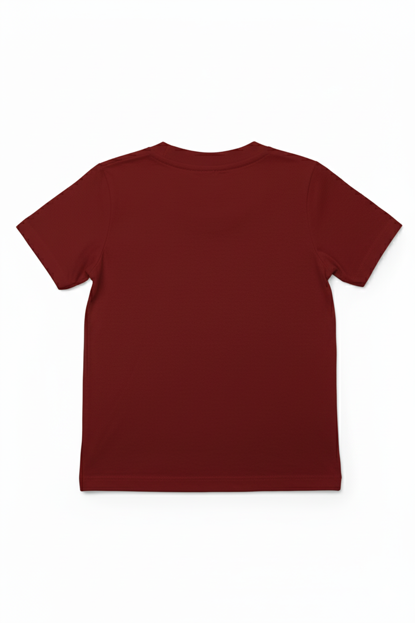 Unisex Regular Bordo Çocuk T-Shirt