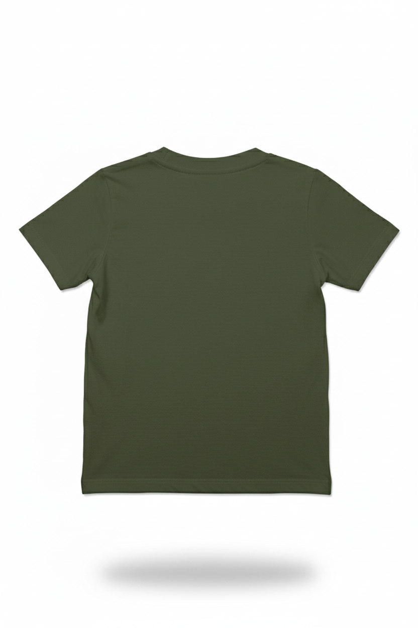 Unisex Regular Haki Çocuk T-Shirt