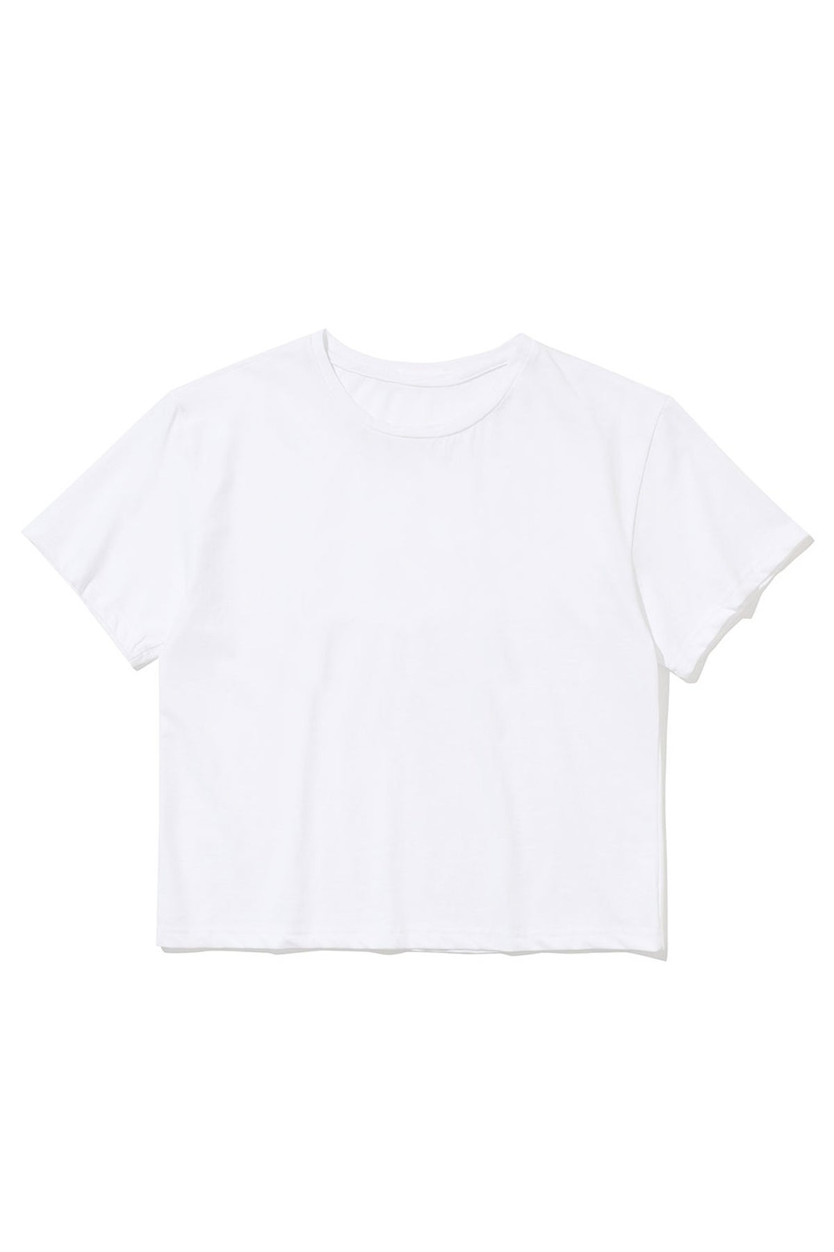 Crop Top Beyaz T-Shirt