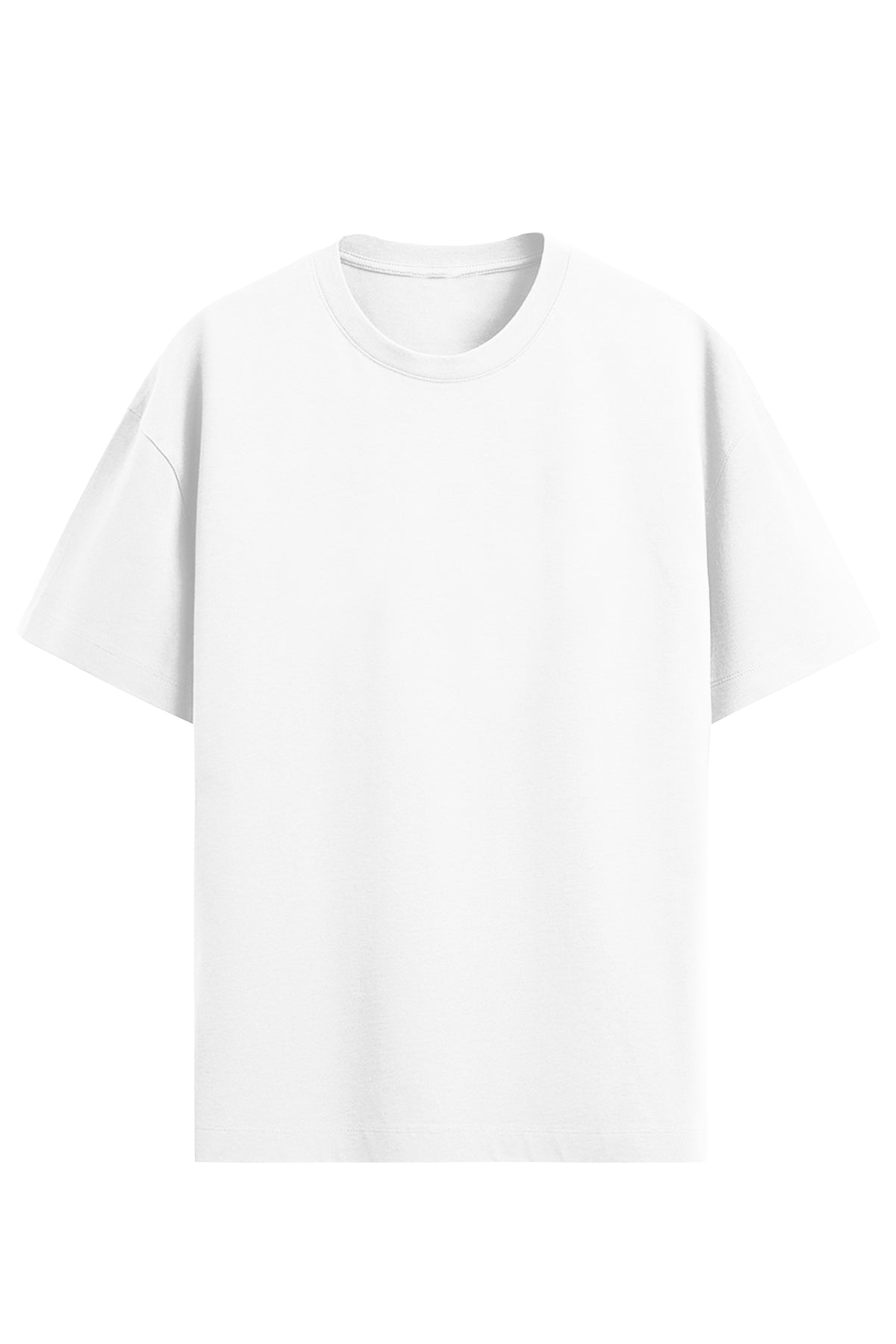 Unisex Oversize Beyaz T-Shirt