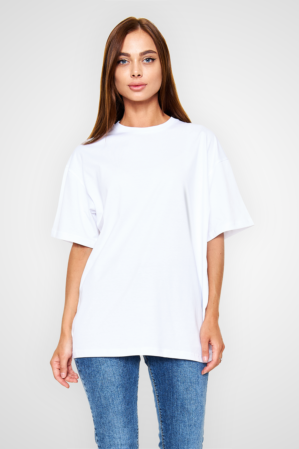 Unisex Oversize Beyaz T-Shirt