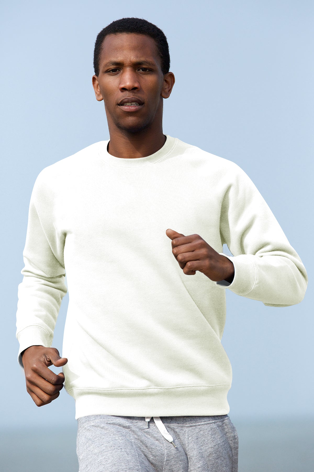 Unisex Regular Ekru Sweatshirt