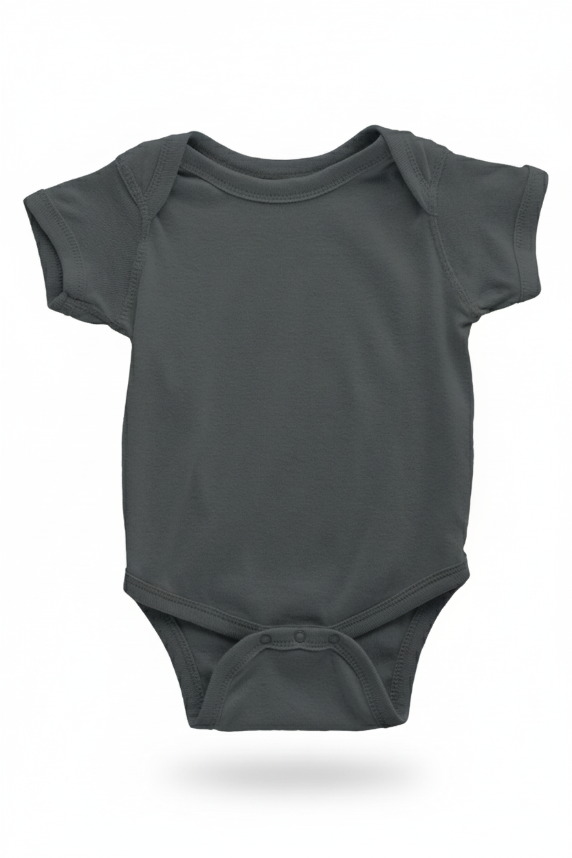 Unisex Antrasit Bebek Body Zıbın