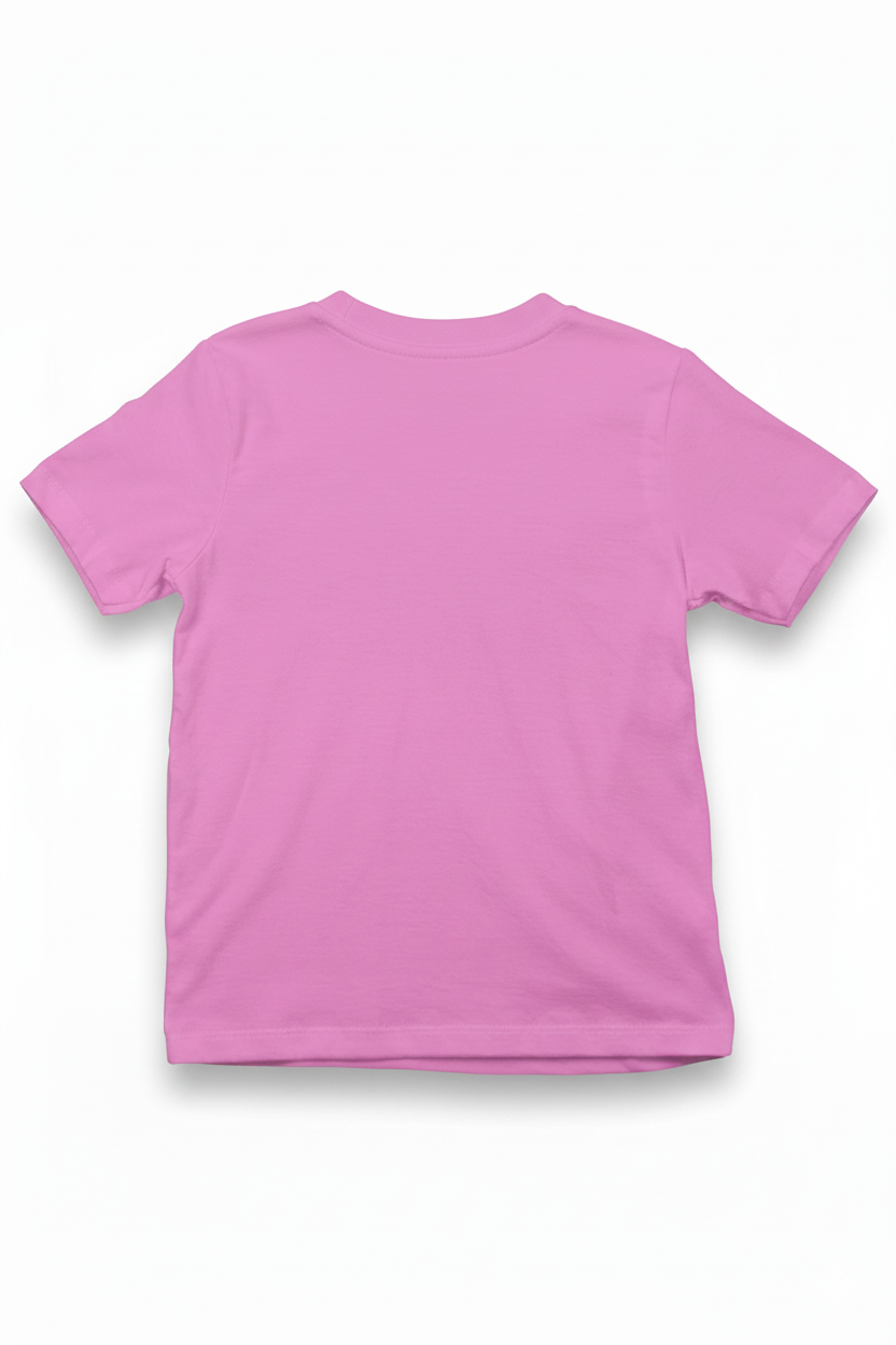 Unisex Regular Pembe Çocuk T-Shirt