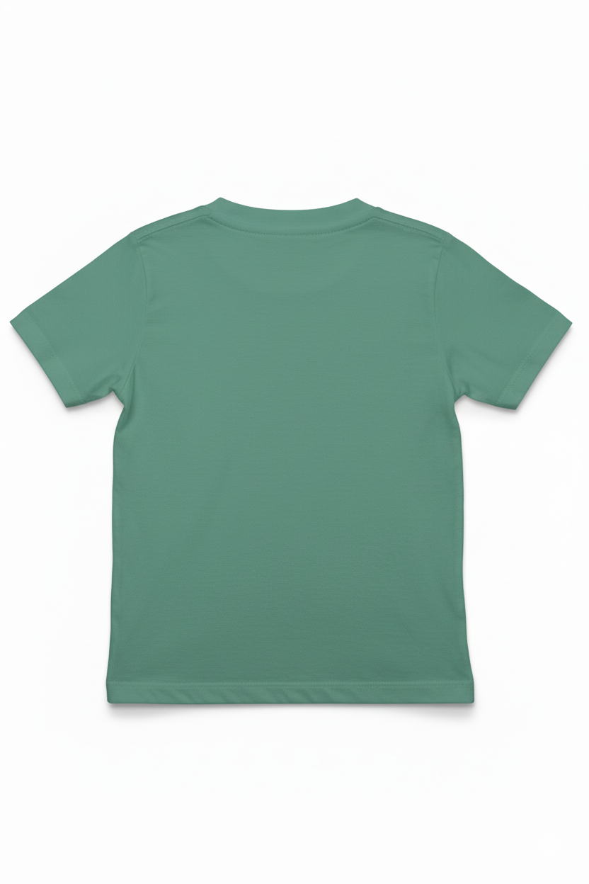 Unisex Regular Su Yeşili Çocuk T-Shirt