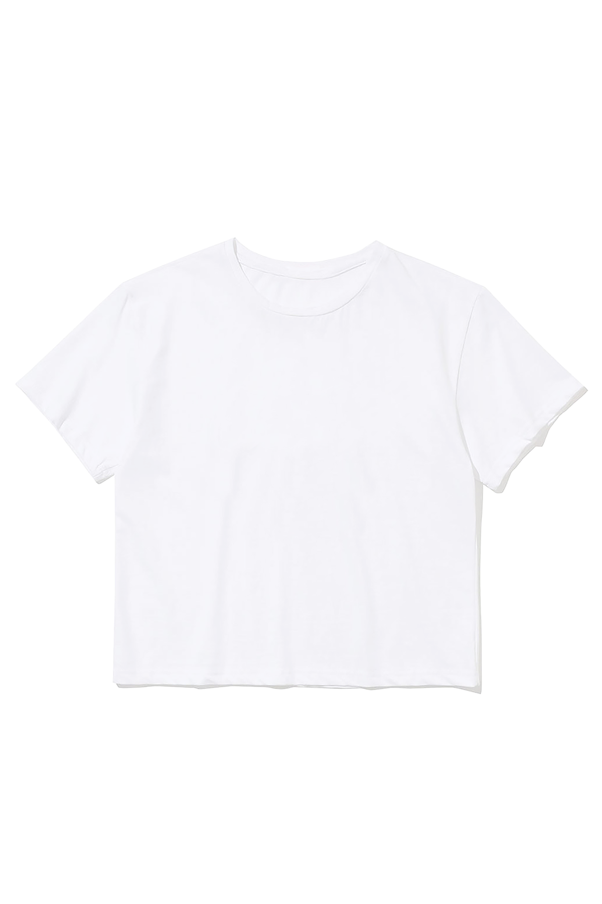 Crop Top Beyaz T-Shirt