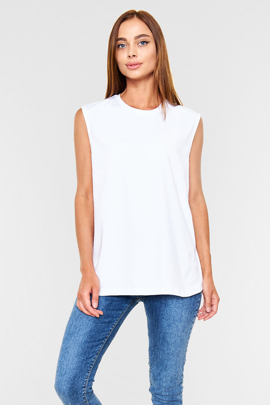 Unisex Regular Kolsuz - Kesik Kol T-Shirt