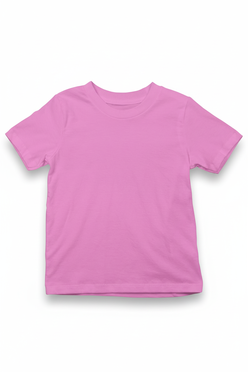 Unisex Regular Pembe Çocuk T-Shirt