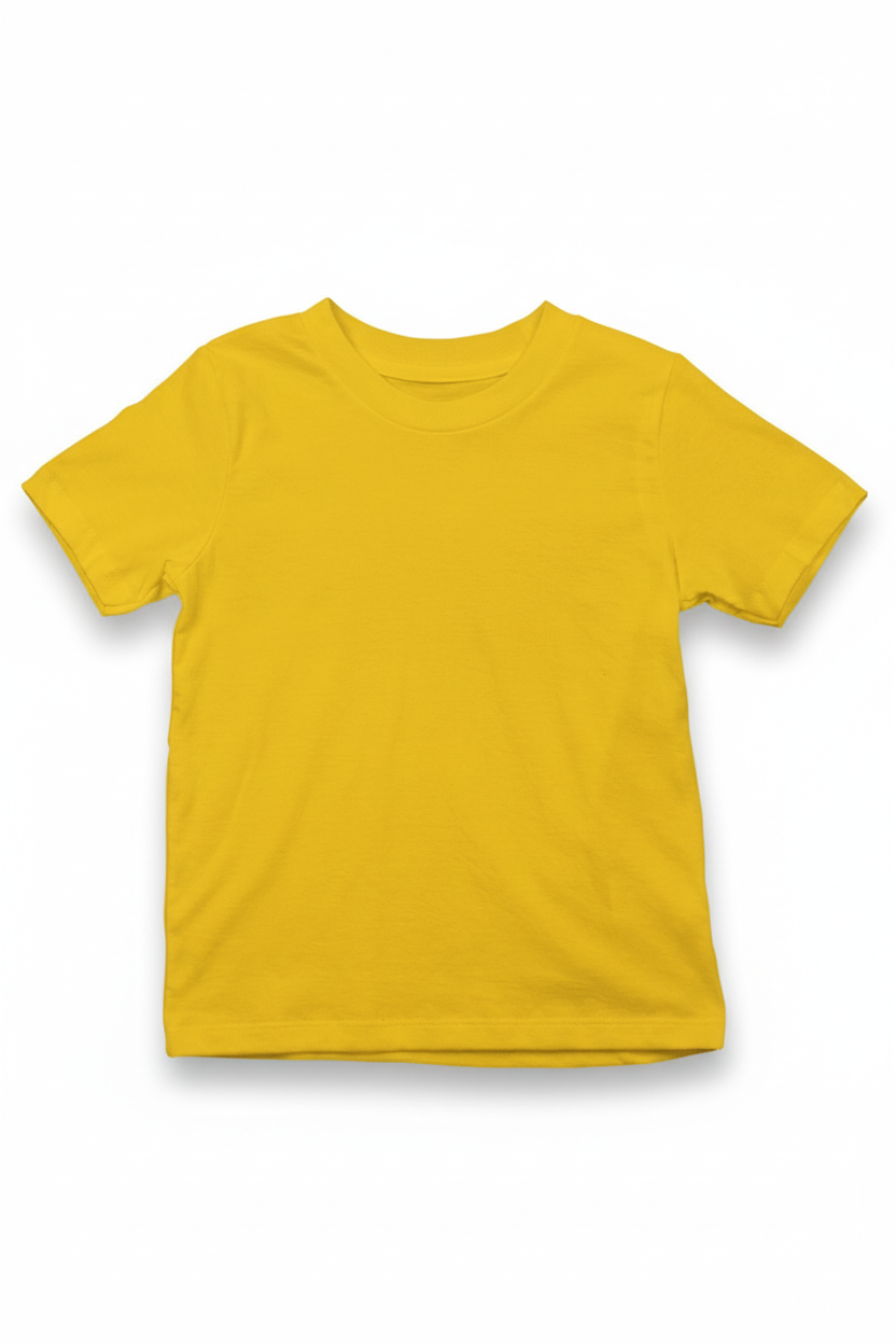 Unisex Regular Sarı Çocuk T-Shirt