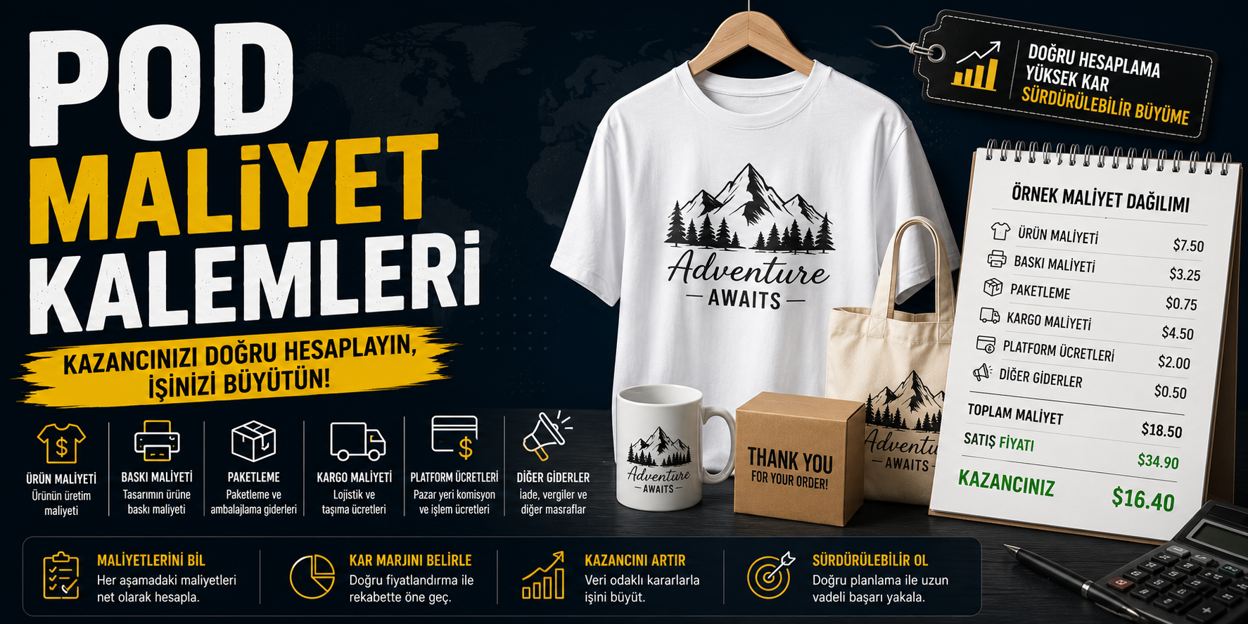 pod maliyet kalemleri
