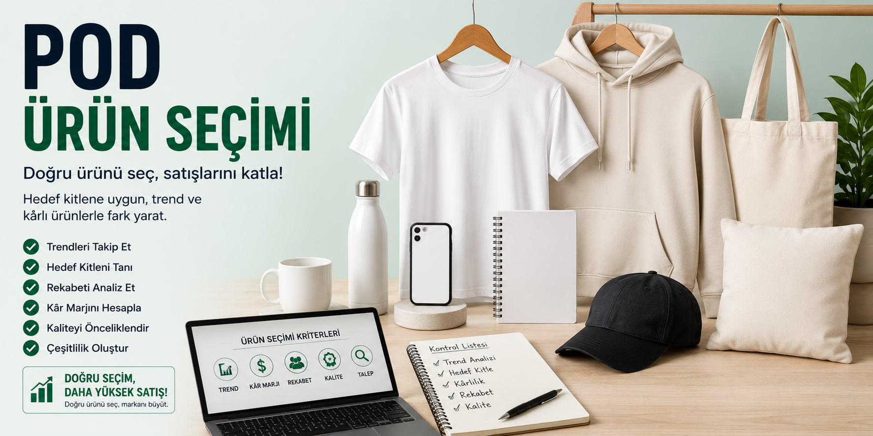 POD ürün seçimi